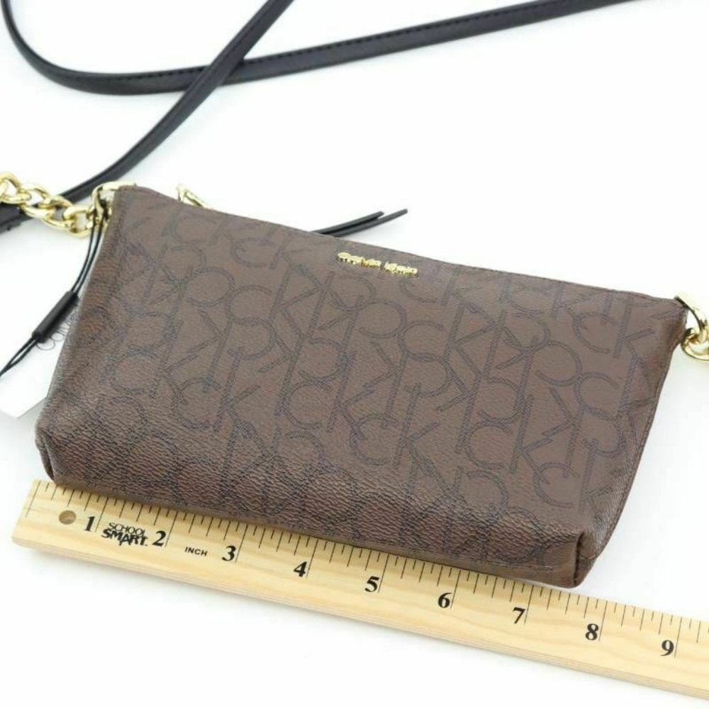 Calvin Klein Womens Hayden Crossbody Bag Brown Sig - Picture 5 of 8